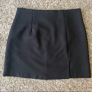 Black mini skirt